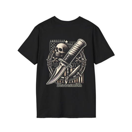 American Bladesmith Unisex T-Shirt - Durable Ring-Spun Cotton Tee with Ribbed Collar and Twill Tape Shoulders