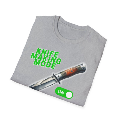 Artisan Comfort Tee - Knife Making Mode ON | Unisex Soft-Style T-Shirt | Ethically Made & Lightweight Cotton Blend