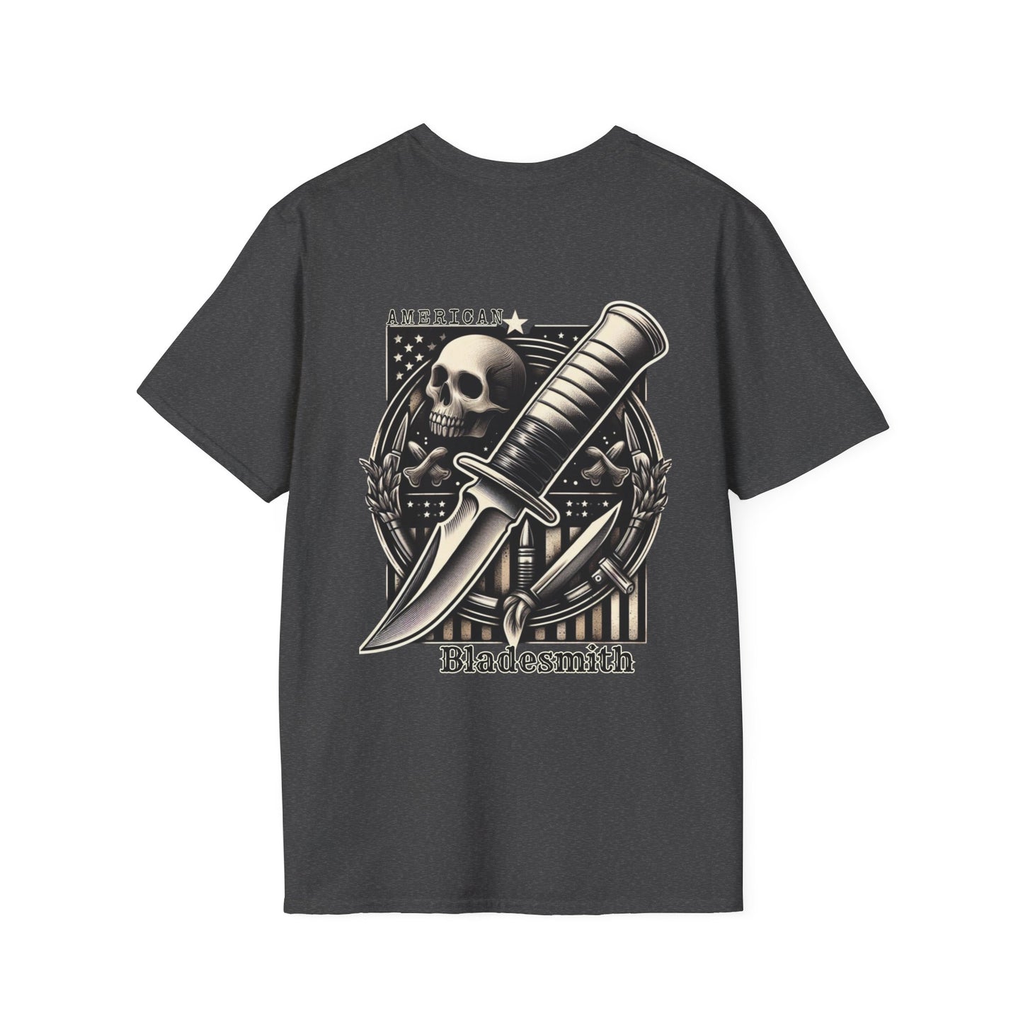 American Bladesmith Unisex T-Shirt - Durable Ring-Spun Cotton Tee with Ribbed Collar and Twill Tape Shoulders