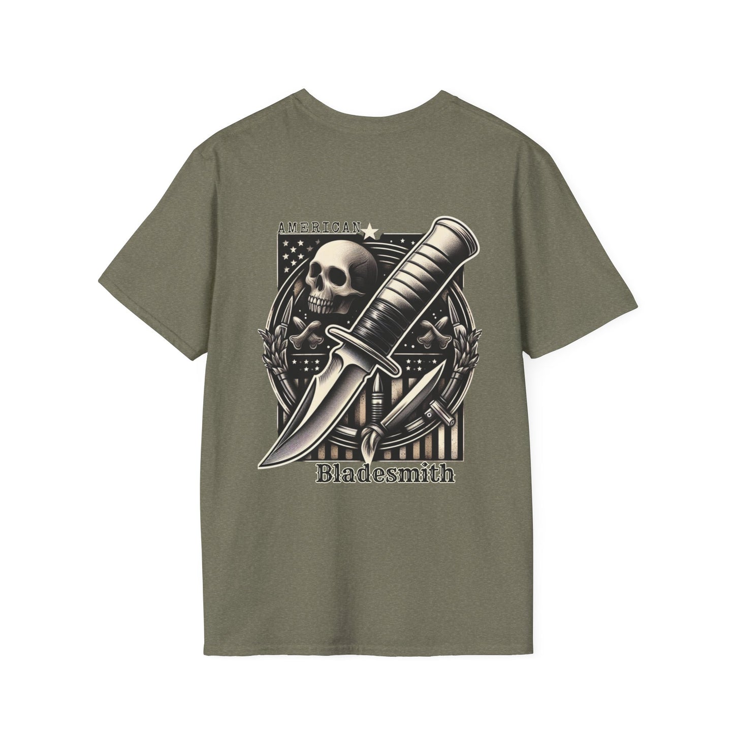 American Bladesmith Unisex T-Shirt - Durable Ring-Spun Cotton Tee with Ribbed Collar and Twill Tape Shoulders