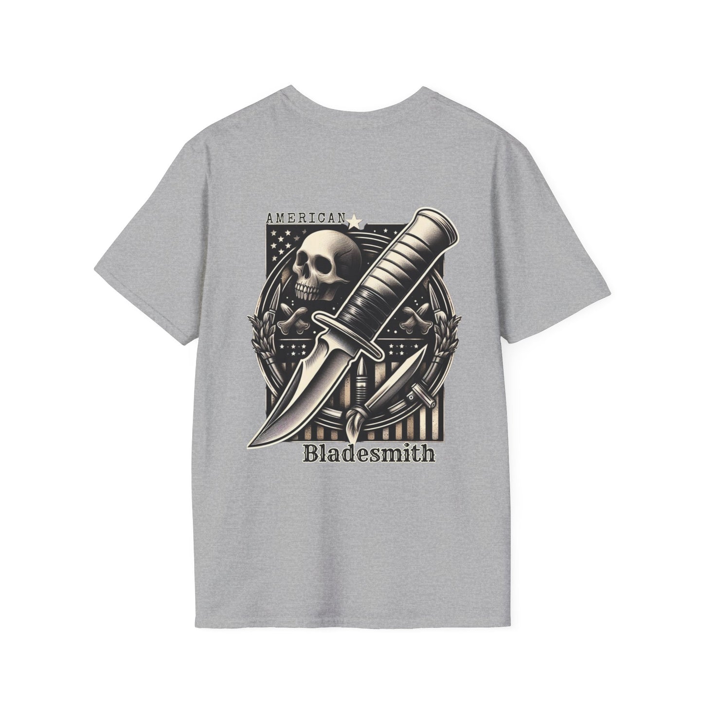 American Bladesmith Unisex T-Shirt - Durable Ring-Spun Cotton Tee with Ribbed Collar and Twill Tape Shoulders